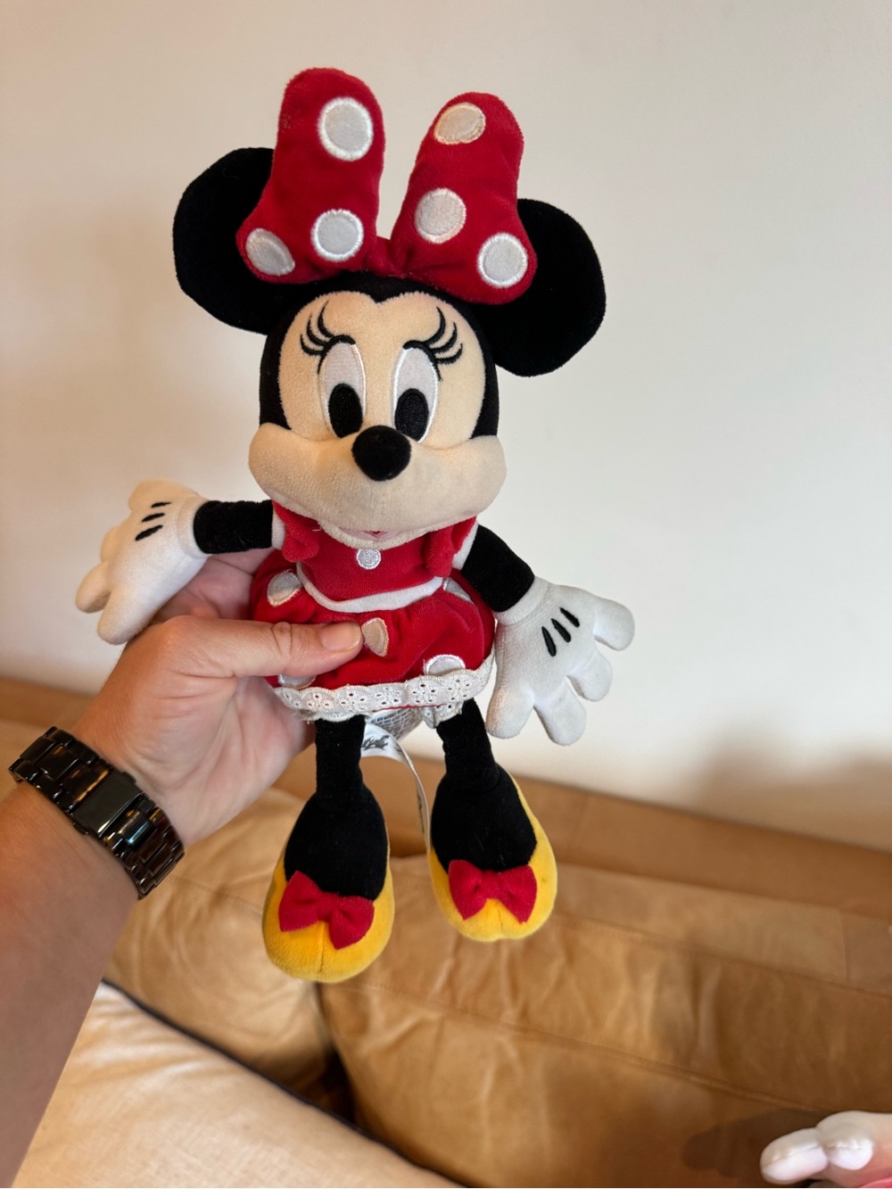 Official Disney Minnie Mouse Red Plush Toy - Classic Character Doll